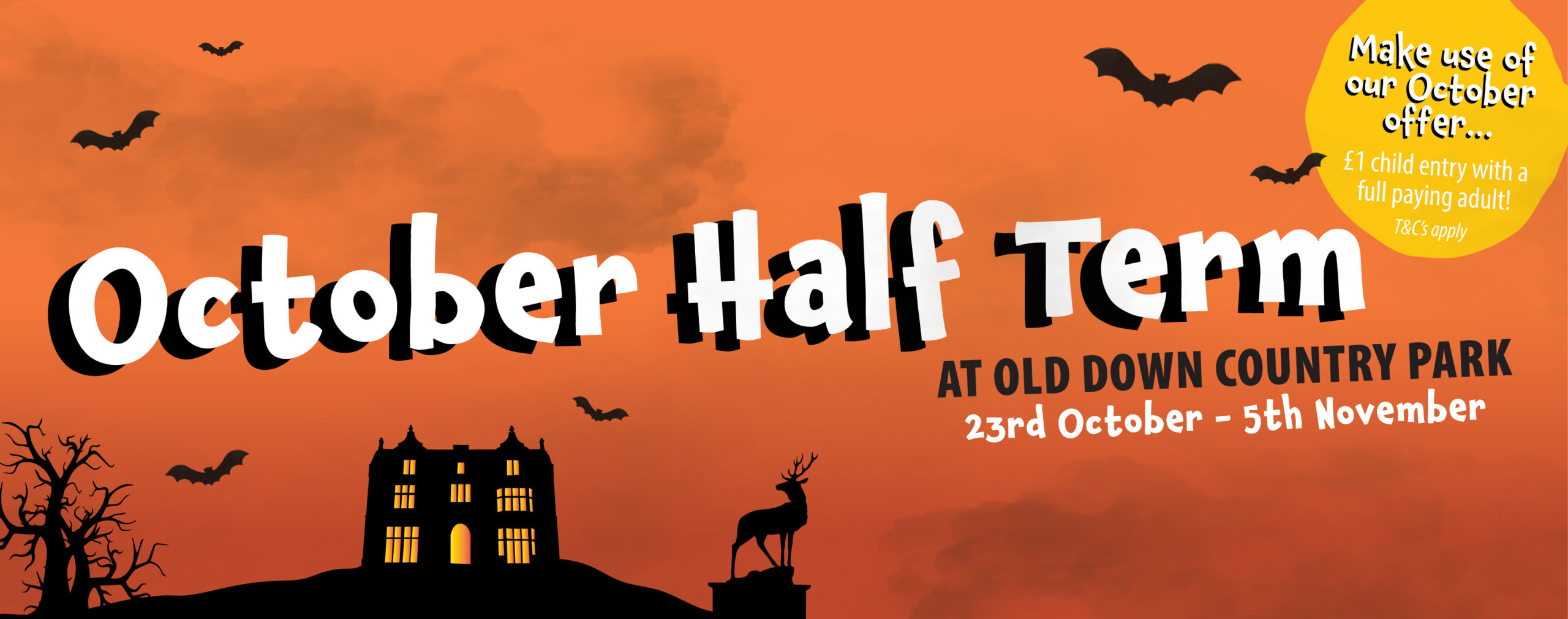 October Half Term Activities Old Down Estate